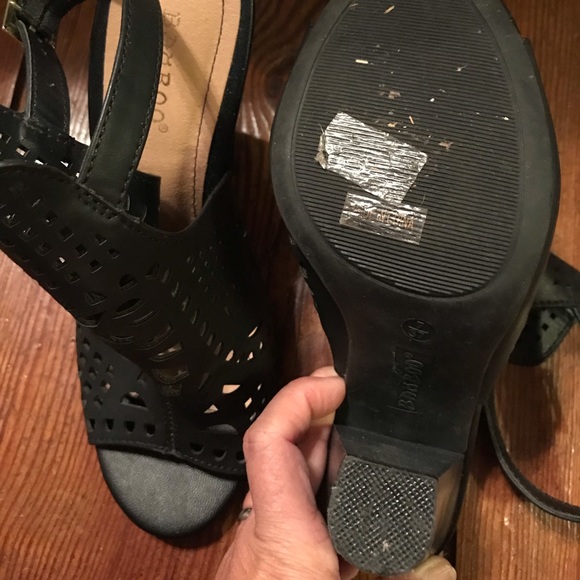 Bamboo peep toe heels - Picture 4 of 4